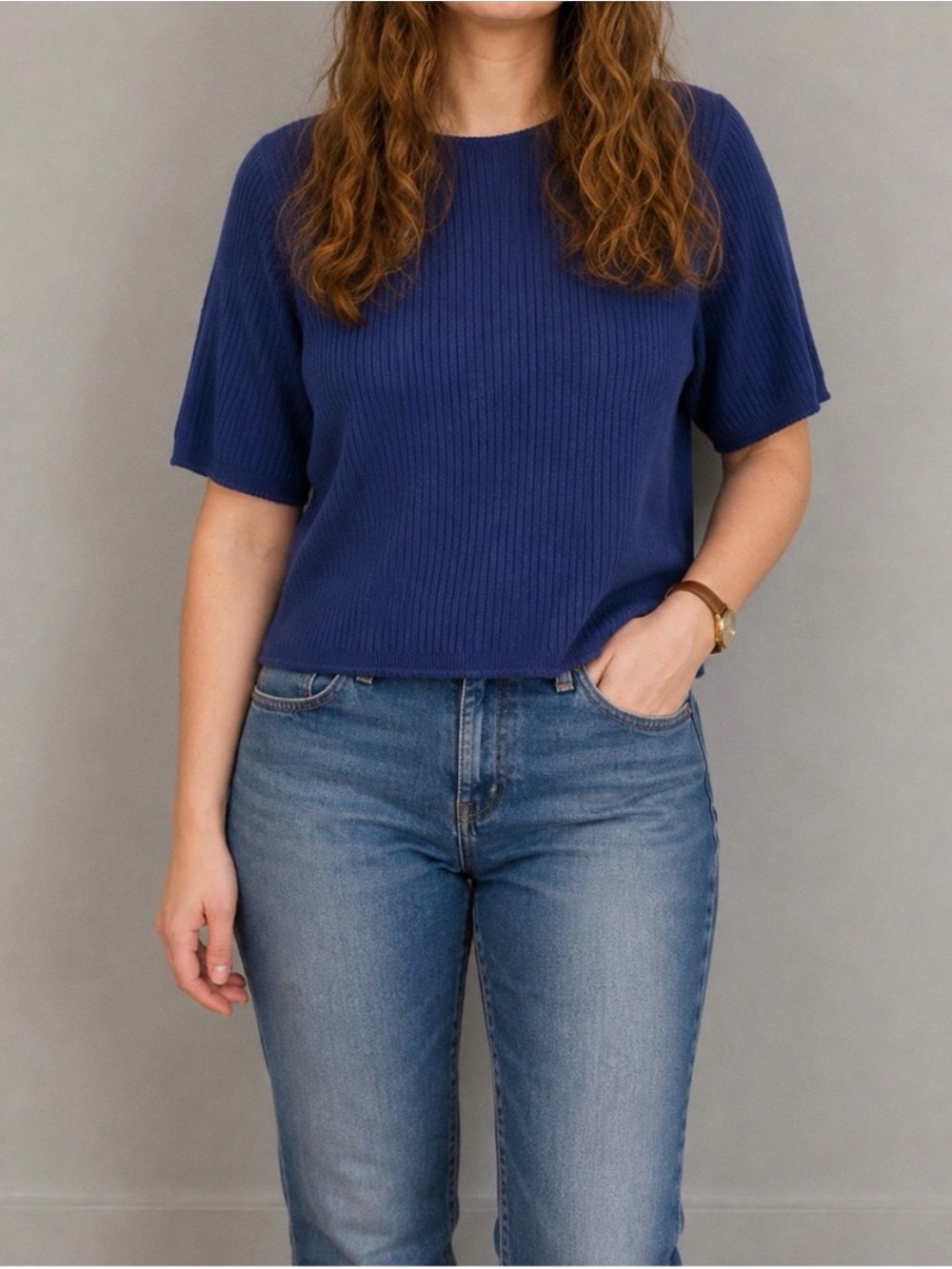 Pendleton Vintage Blue Sweater Top Womens Xlarge